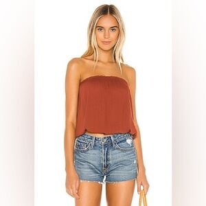 NWT Indah x REVOLVE Gemma Strapless Tube Top in Mole Size S/M